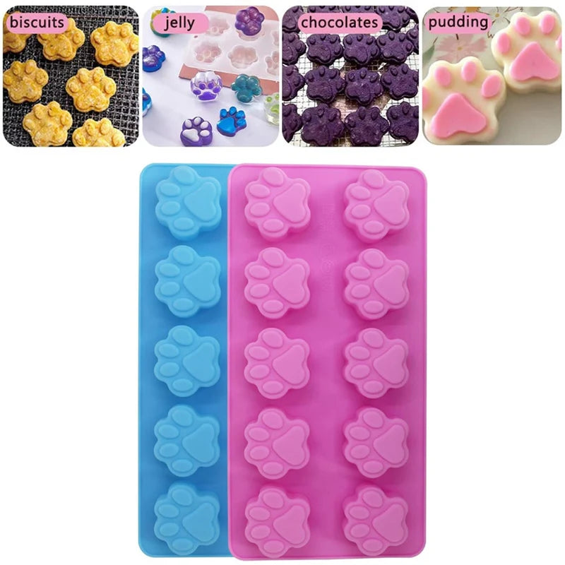 Paw Print Silicone Molds