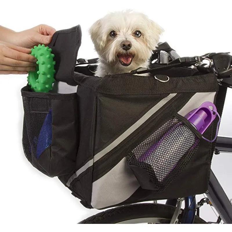 Bicycle Pet Carrier Travel Basket