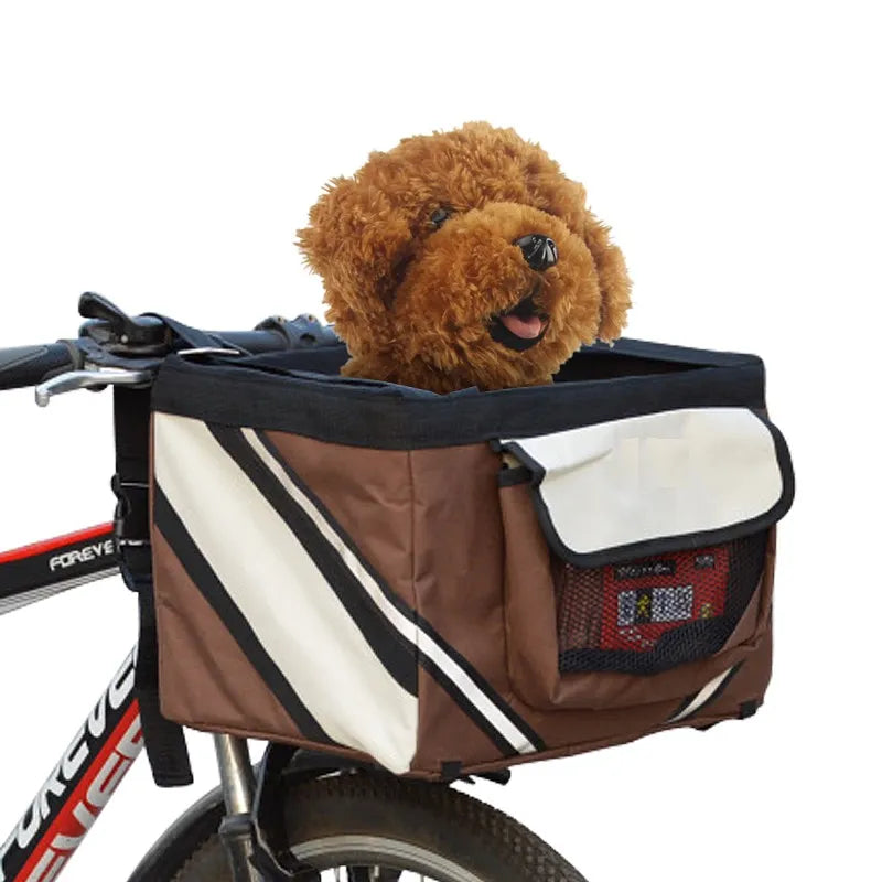 Bicycle Pet Carrier Travel Basket