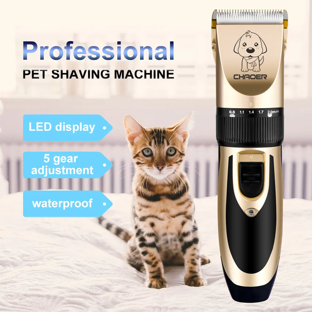 Pet Grooming Clippers Rechargeable - Low-Noise