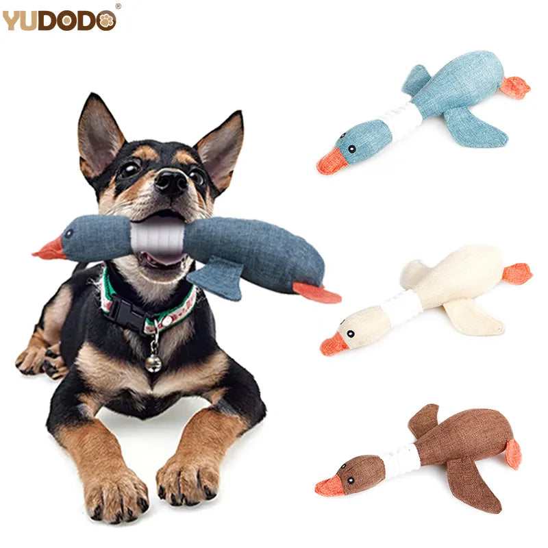 Wild Goose Plush Dog Toy - Bite Resistance