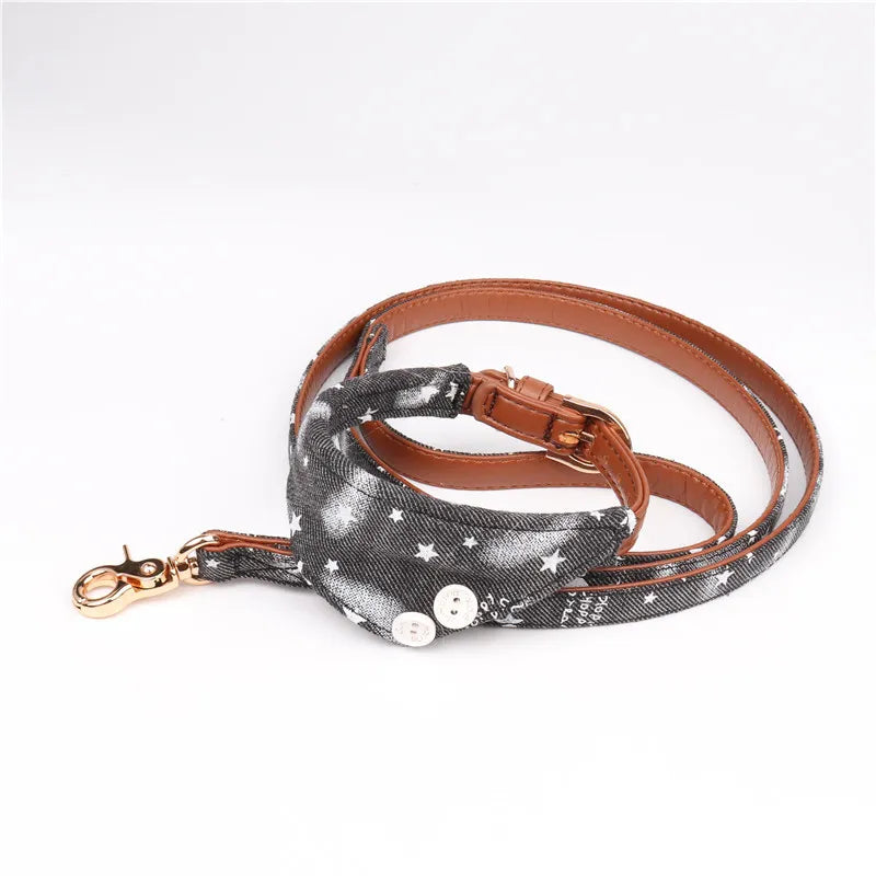 Designer Bandana Pet Dog Collars & Leash Accessories