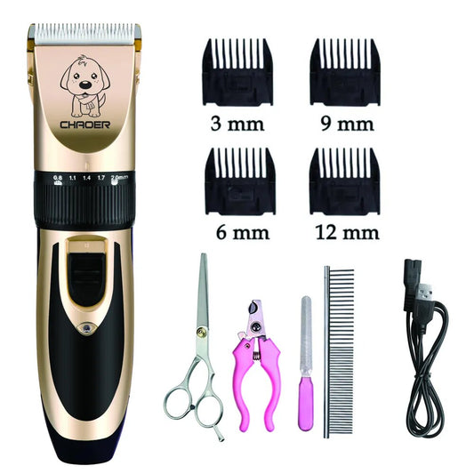 Pet Grooming Clippers Rechargeable - Low-Noise