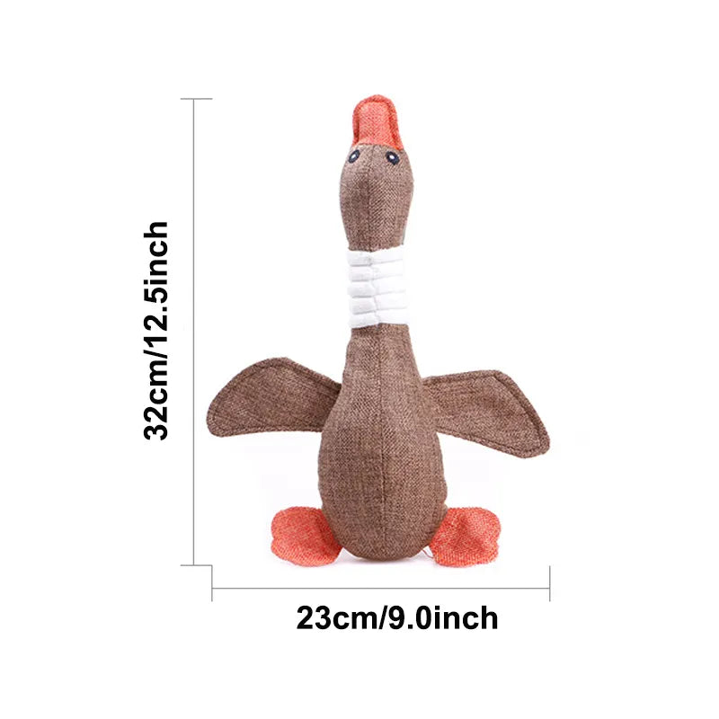 Wild Goose Plush Dog Toy - Bite Resistance