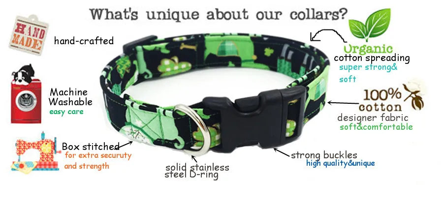 Dog or Cat Collar with Bow Tie - The Orange Fox