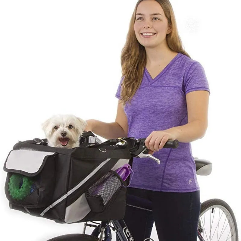 Bicycle Pet Carrier Travel Basket