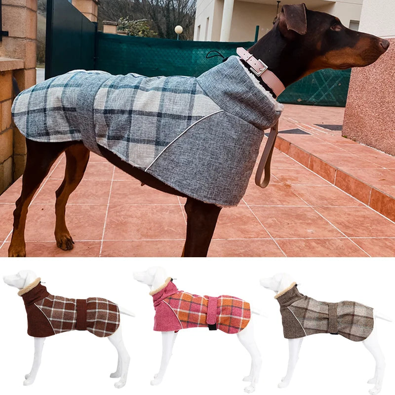 Warm Winter Dog Jacket for Large Dogs