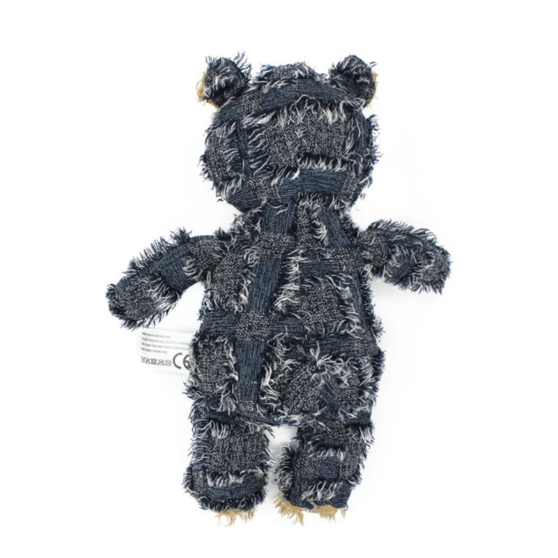 Pet Dog Patchwork Bear Plush Toy - Bite Resistant