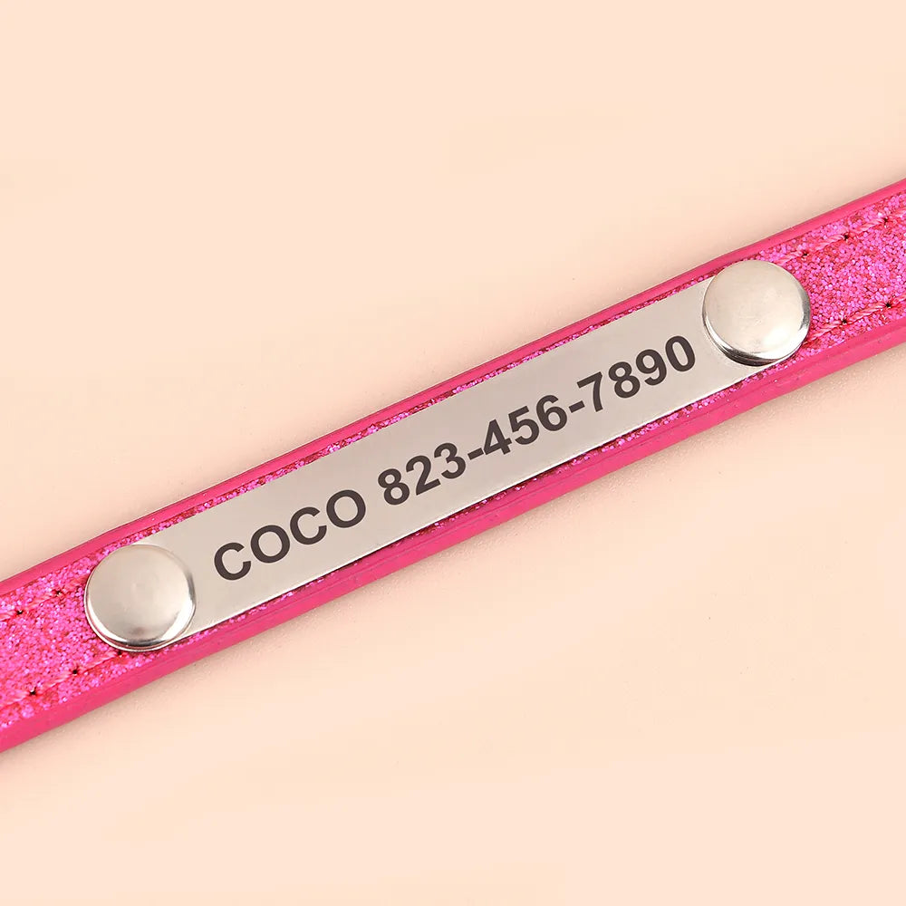 Cat ID Collar Shimmer Design