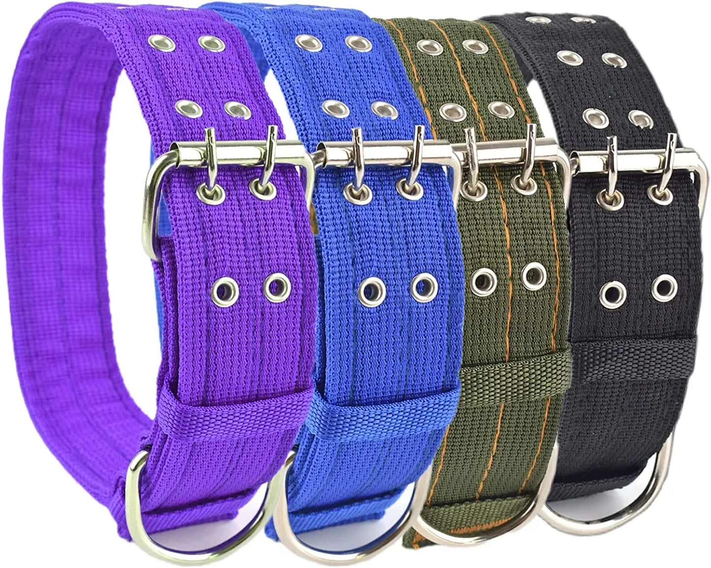 Heavy Duty Wide Military Dog Collars for Large Dogs