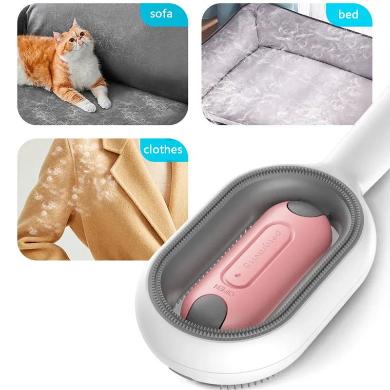 2-in-1 Pet Comb & Massager Brush