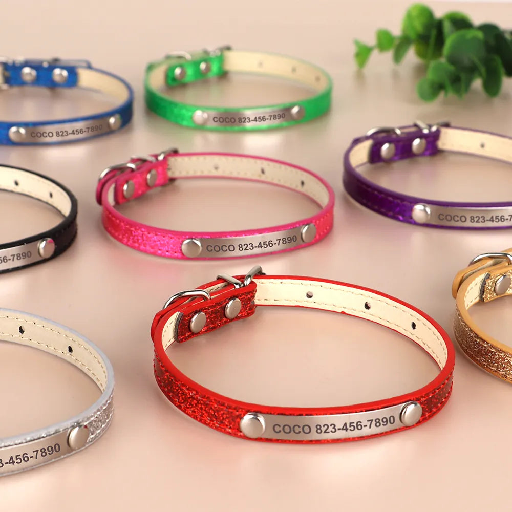 Cat ID Collar Shimmer Design