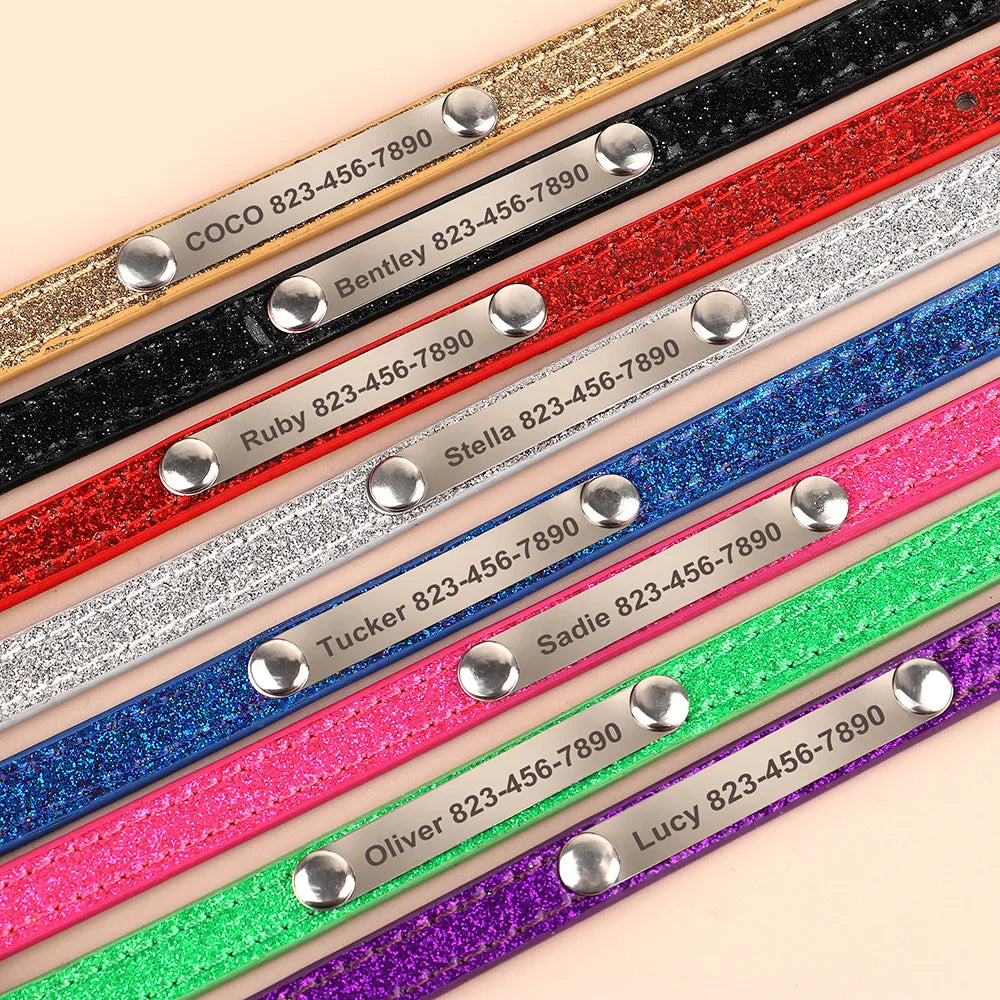 Cat ID Collar Shimmer Design