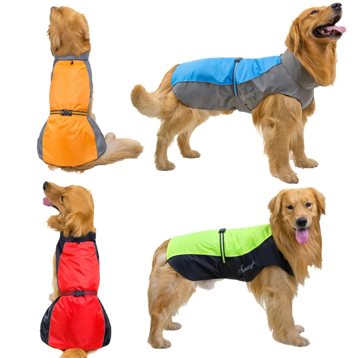 Waterproof Dog Rain Coat - Reflective & Breathable