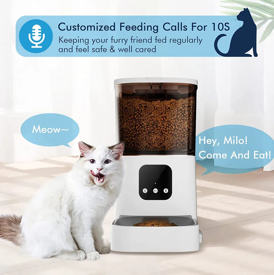 Smart Pet Feeder - 6L Automatic Timer with Camera