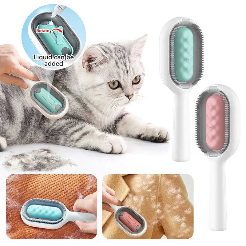 2-in-1 Pet Comb & Massager Brush