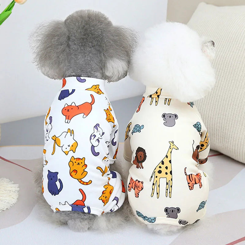 Dog Pyjama Animal Pattern for Small Dogs