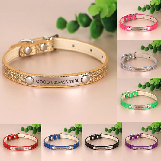 Cat ID Collar Shimmer Design