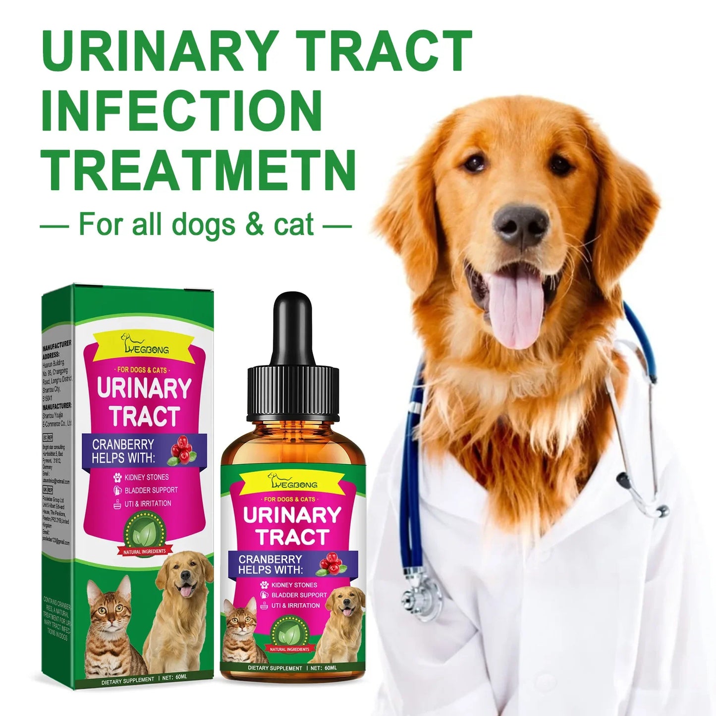 Cranberry Bladder Health Drops for Dogs