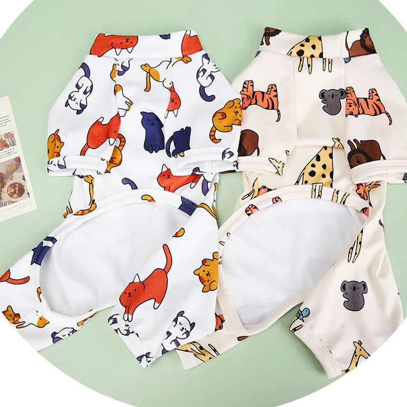 Dog Pyjama Animal Pattern for Small Dogs