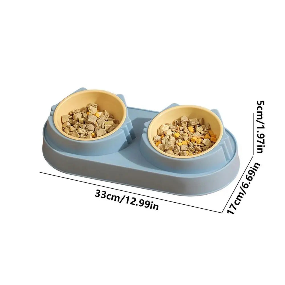 All-in-One Elevated Pet Bowl & Mess-Free Matt