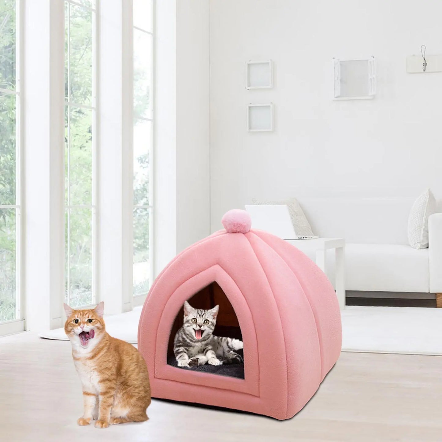 Suede-Style Pet Cave