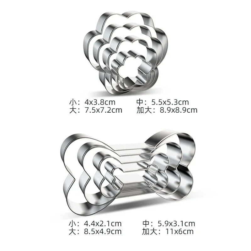 Stainless Steel Pet Dog Cookie Cutters